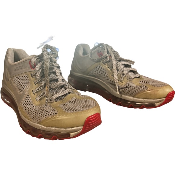 WMNS NIKE AIR MAX + 2013 LE REFLECTIVE SILVER-HYPER RED SZ 7.5 [579585-006] - Picture 3 of 9